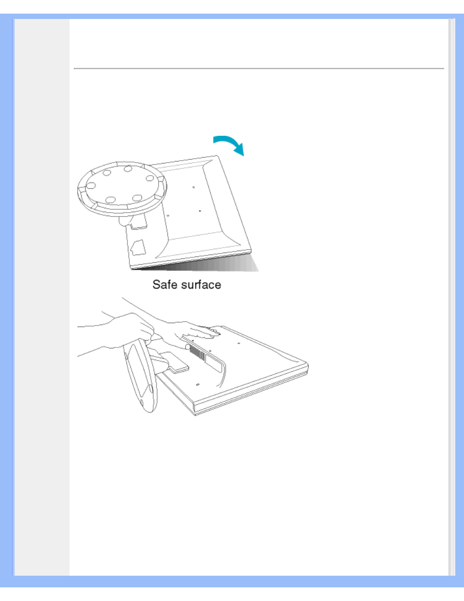 The base | Philips 190S5CS-27 User Manual | Page 62 / 89