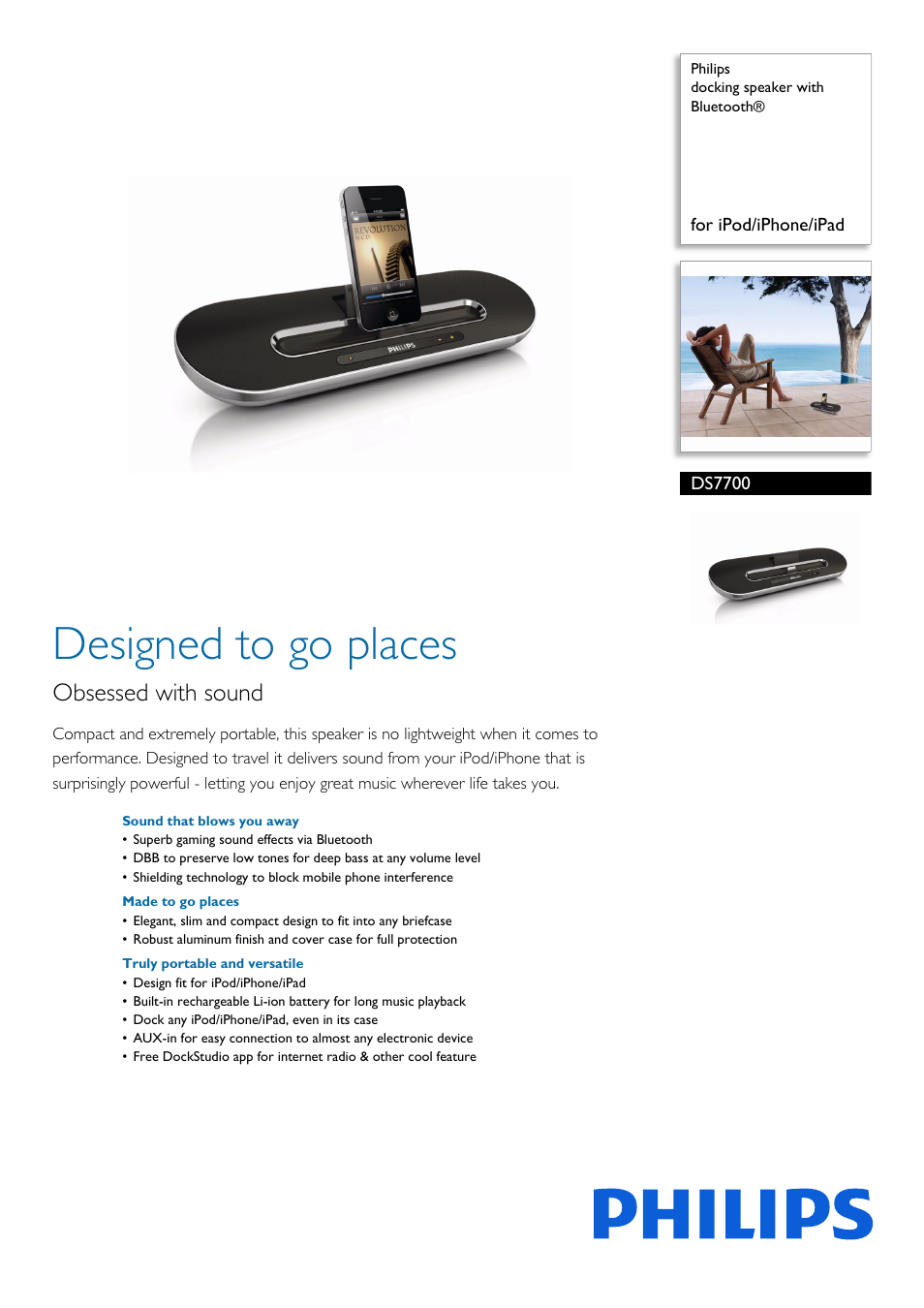 Philips DS7700-37 User Manual | 2 pages