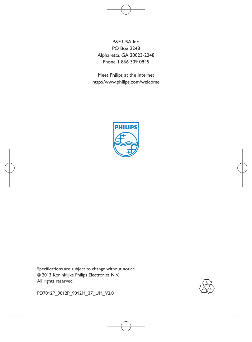 Philips PD9012M-37 User Manual | Page 27 / 27