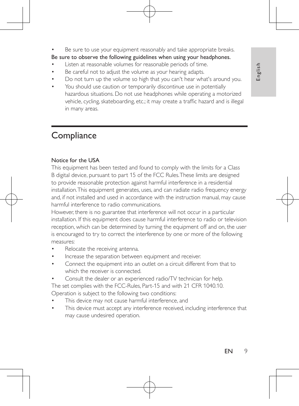 Compliance | Philips PD9012M-37 User Manual | Page 8 / 27