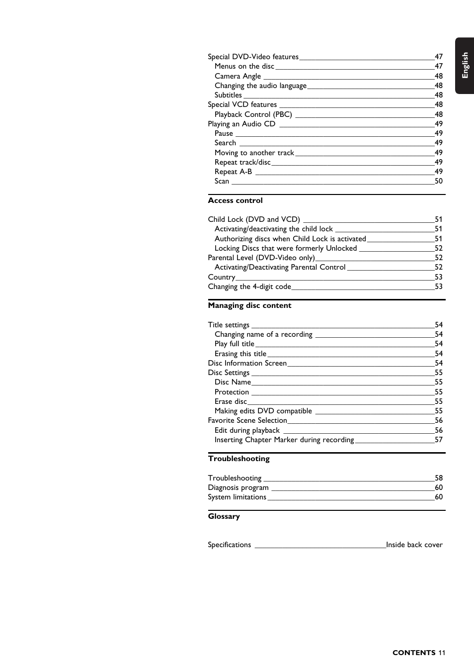 Philips DVDR150099 User Manual | Page 11 / 66