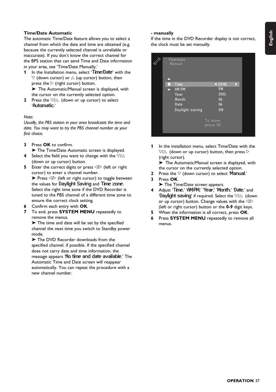 Philips DVDR150099 User Manual | Page 37 / 66