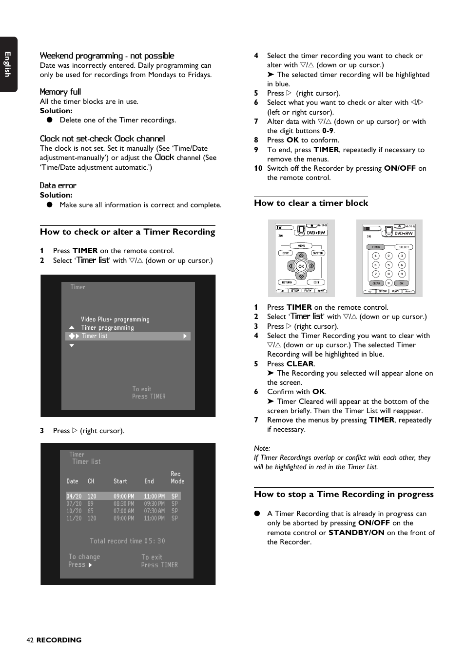 Philips DVDR150099 User Manual | Page 42 / 66