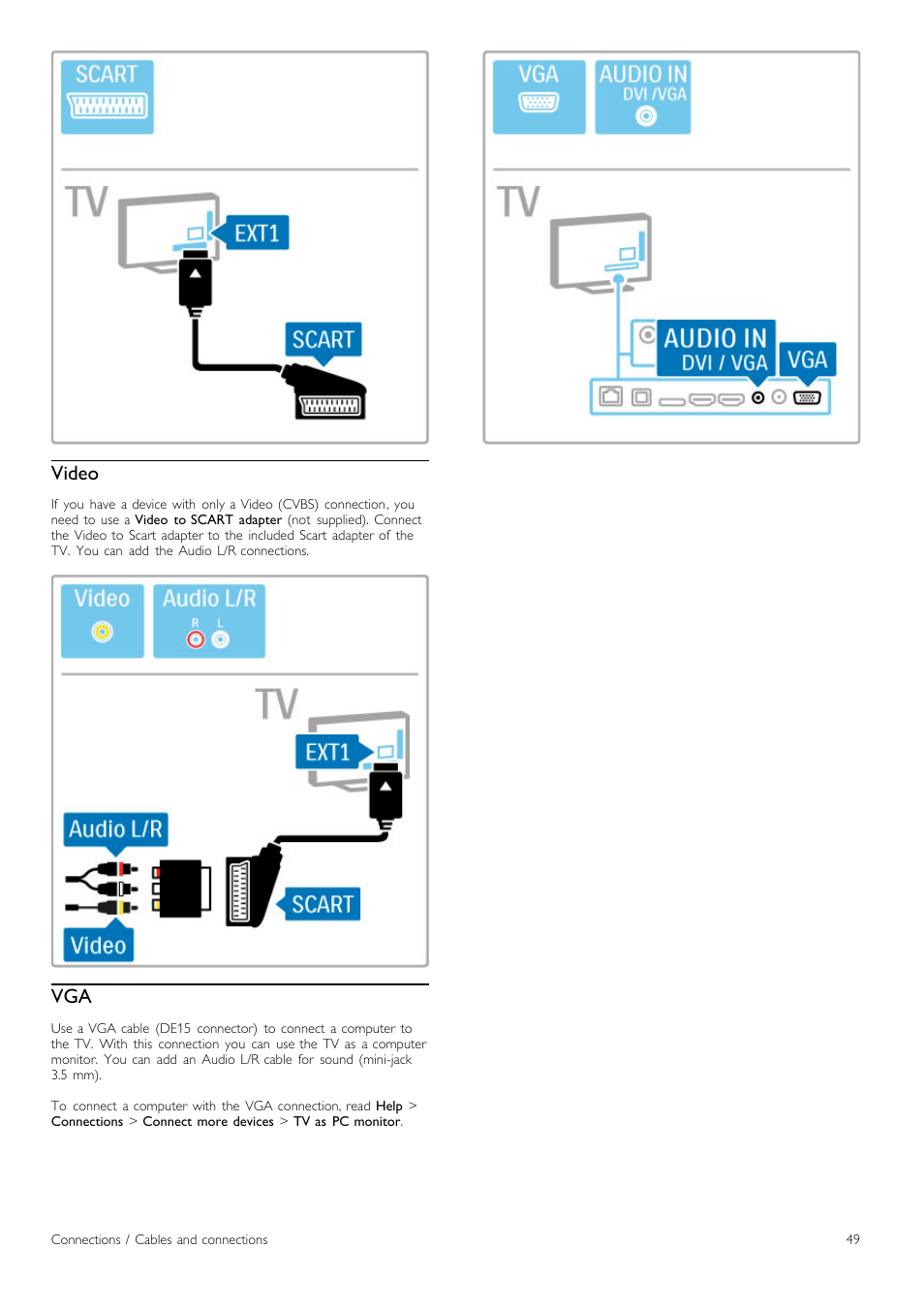 Video | Philips Cinema 219 Gold Series Smart LED TV 50PFL7956T 127 cm 50" Ultra wide screen Easy 3D with Ambilight Spectra 2 and Multi-view User Manual | Page 49 / 84