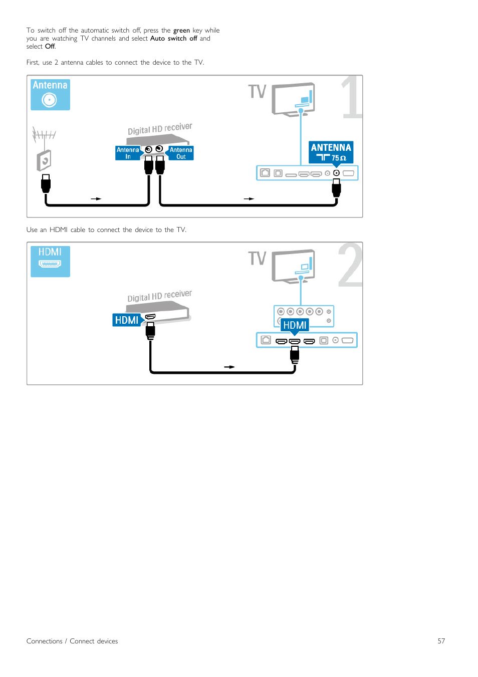 Philips Cinema 219 Gold Series Smart LED TV 50PFL7956T 127 cm 50" Ultra wide screen Easy 3D with Ambilight Spectra 2 and Multi-view User Manual | Page 57 / 84