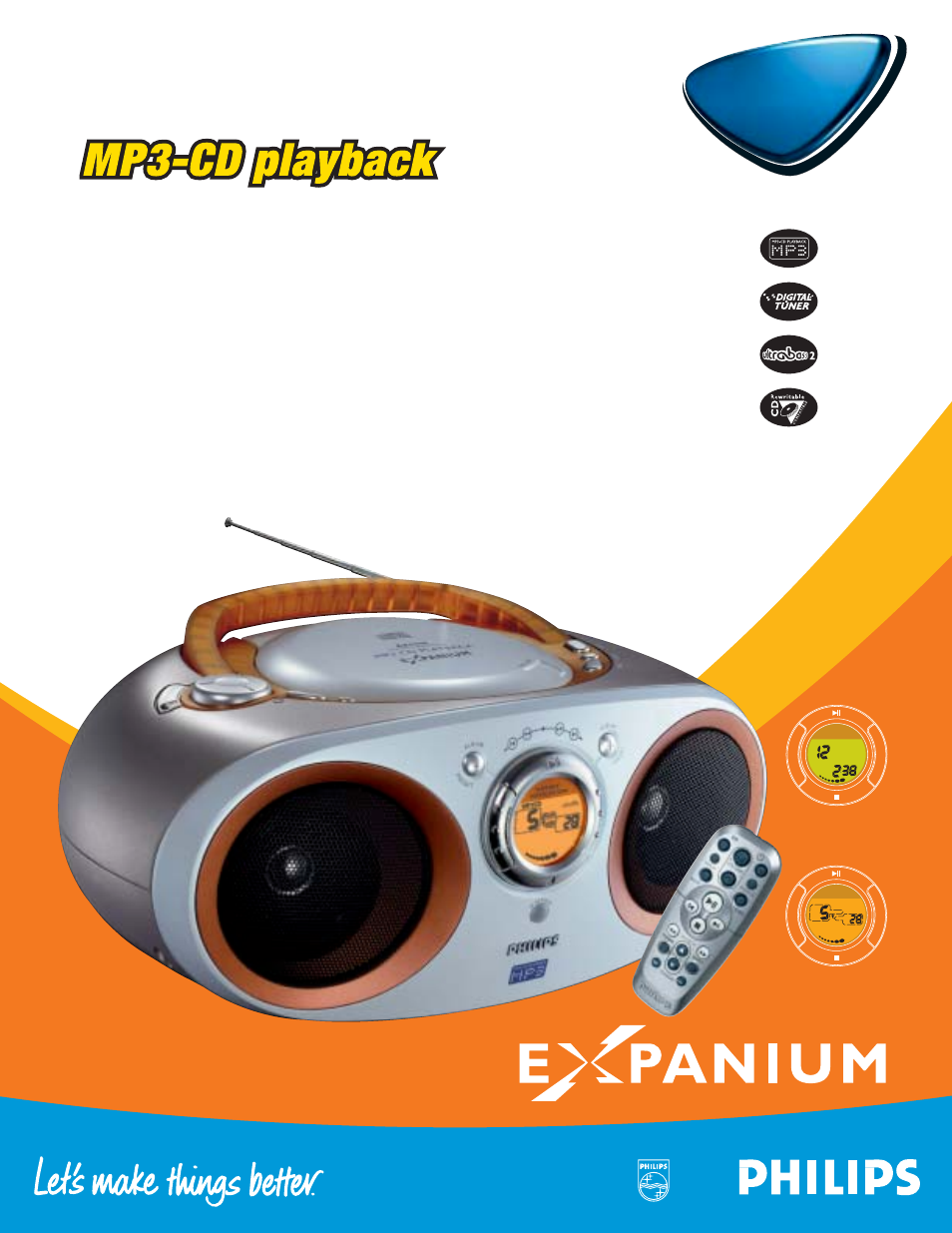 Philips AZ1155 User Manual | 2 pages