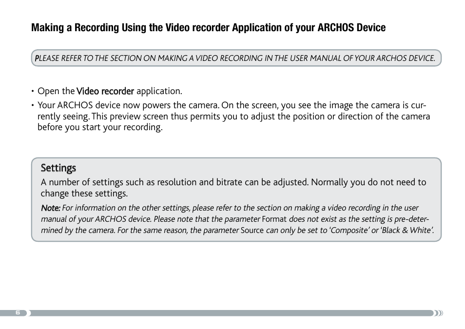 ARCHOS 605 User Manual | Page 6 / 10