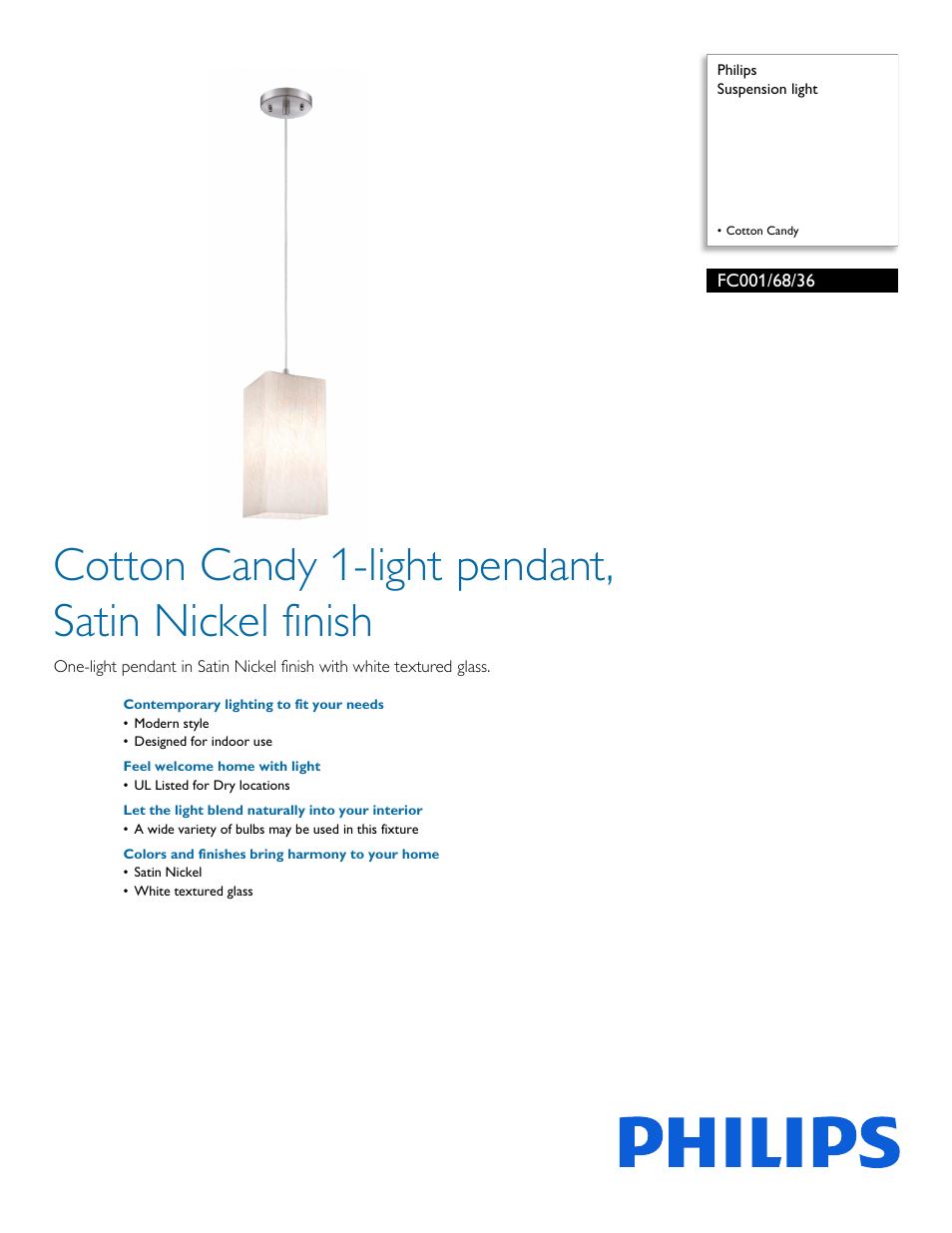 Philips FC0016836 User Manual | 2 pages