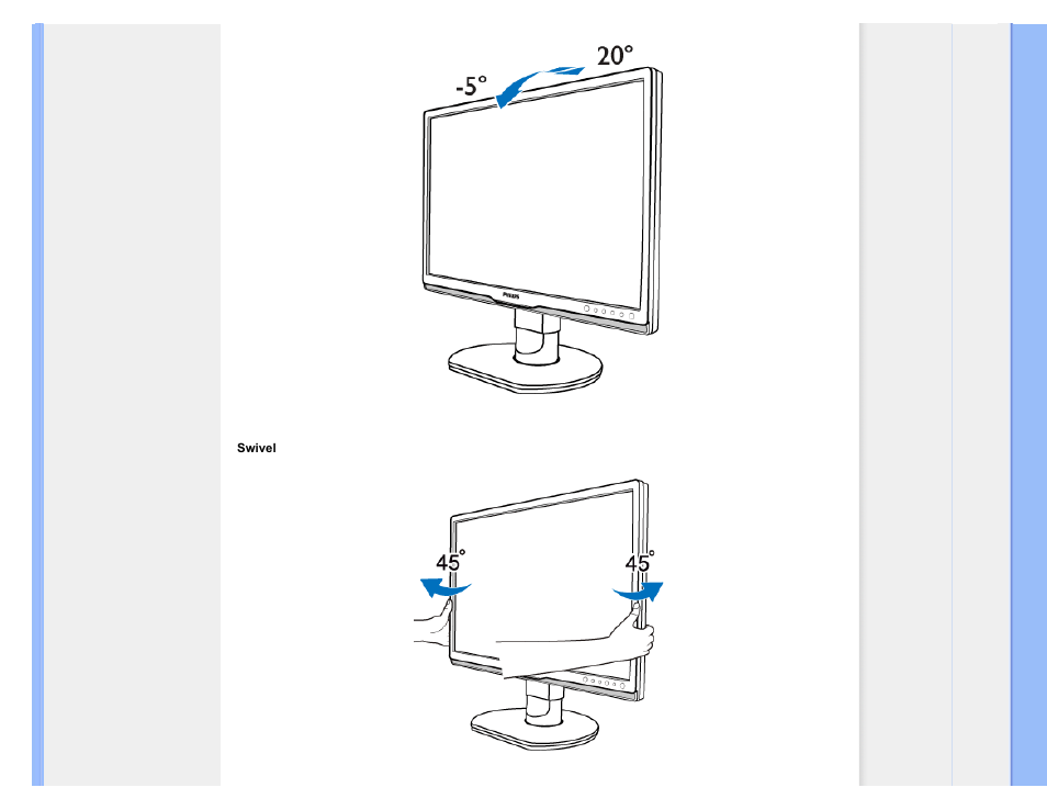 Philips Brilliance LCD monitor with Ergo base USB Audio 240B1CS 24"w B-line 1920x1200 - Format 1610 User Manual | Page 32 / 96