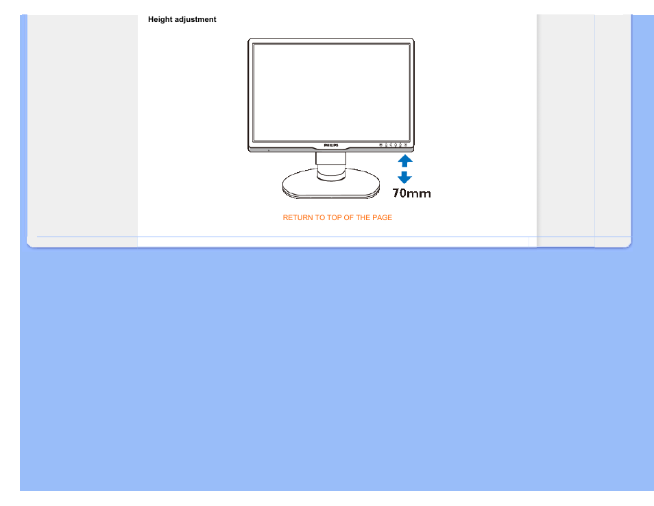 Philips Brilliance LCD monitor with Ergo base USB Audio 240B1CS 24"w B-line 1920x1200 - Format 1610 User Manual | Page 33 / 96