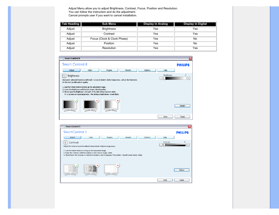 Philips Brilliance LCD monitor with Ergo base USB Audio 240B1CS 24"w B-line 1920x1200 - Format 1610 User Manual | Page 40 / 96