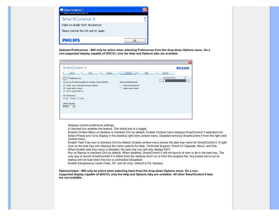 Philips Brilliance LCD monitor with Ergo base USB Audio 240B1CS 24"w B-line 1920x1200 - Format 1610 User Manual | Page 48 / 96