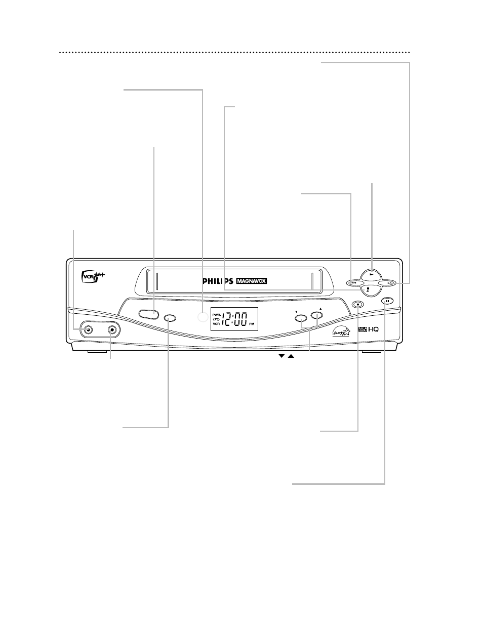 22 front panel | Philips VRA231AT99 User Manual | Page 22 / 48