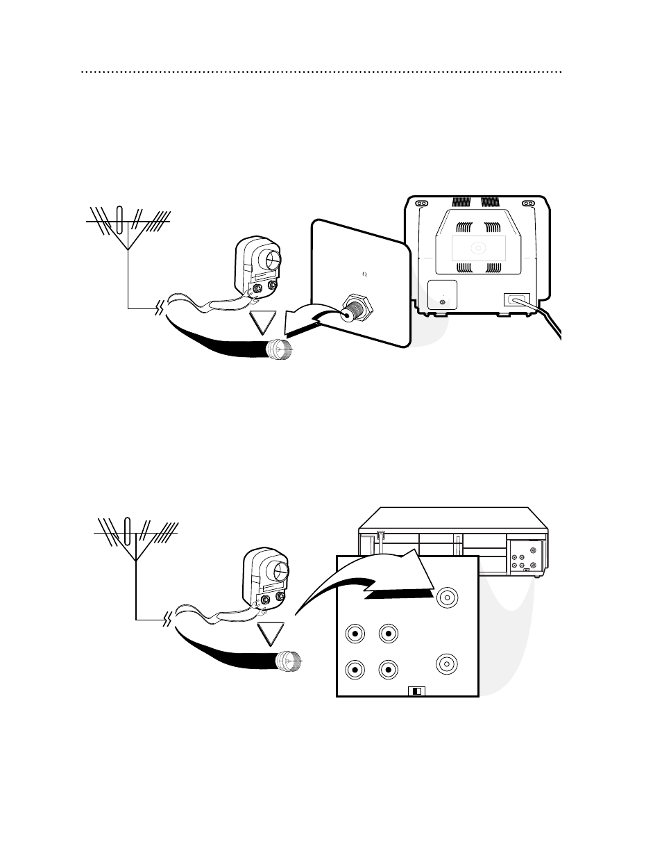 Disconnect the antenna or cable from your tv | Philips VRA231AT99 User Manual | Page 6 / 48