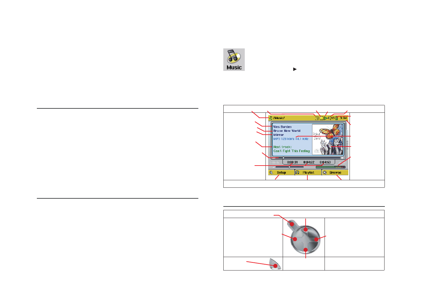 Music - playing music files | ARCHOS 402 User Manual | Page 6 / 37