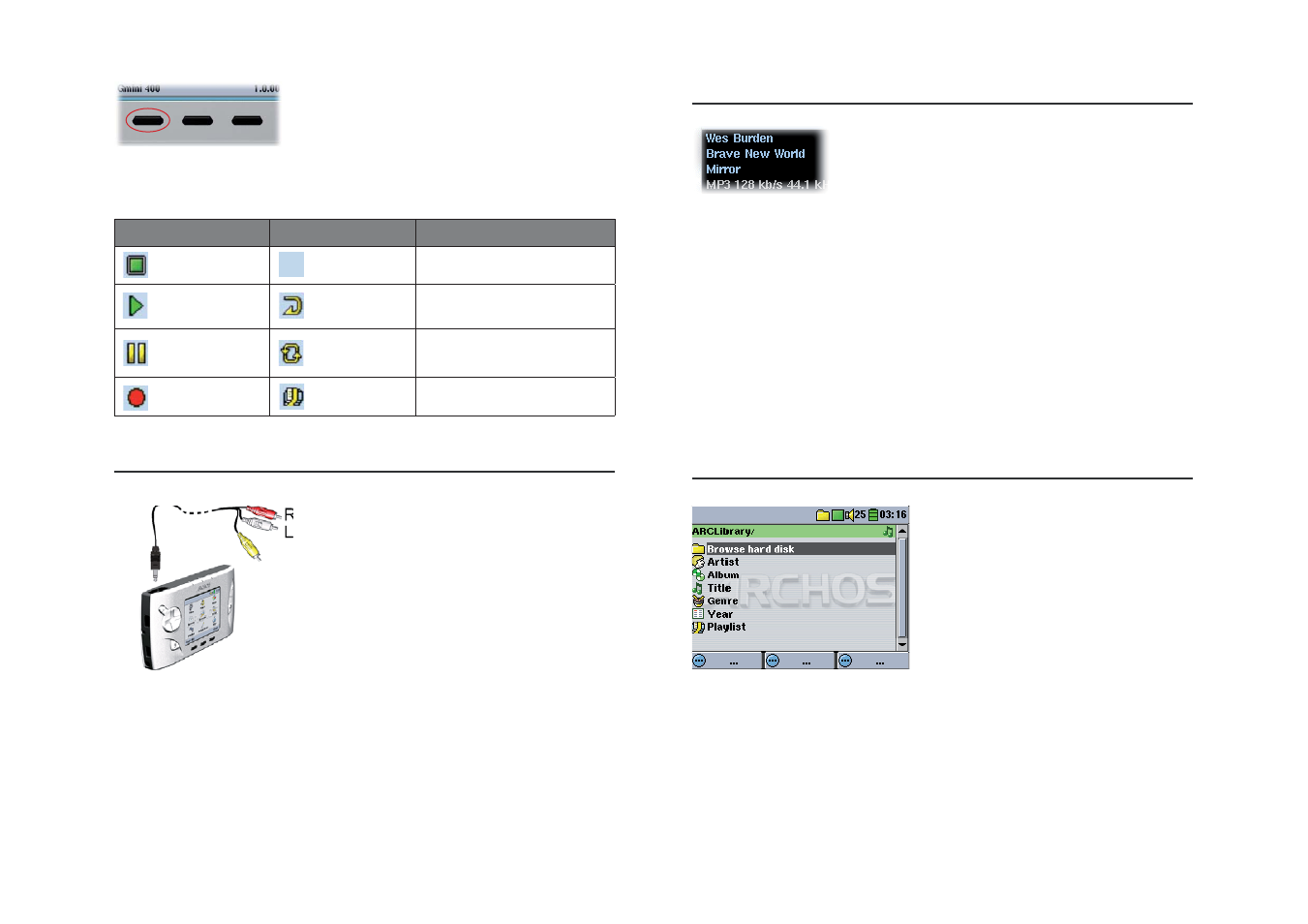 ARCHOS 402 User Manual | Page 7 / 37