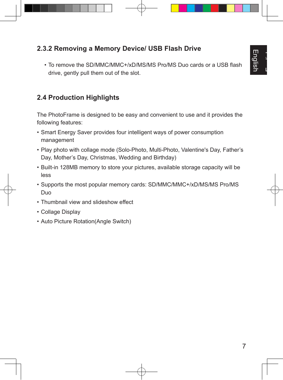 Philips PhotoFrame SPF3407D 17.8 cm 7" LCD 43 screen ratio Brown User Manual | Page 15 / 96
