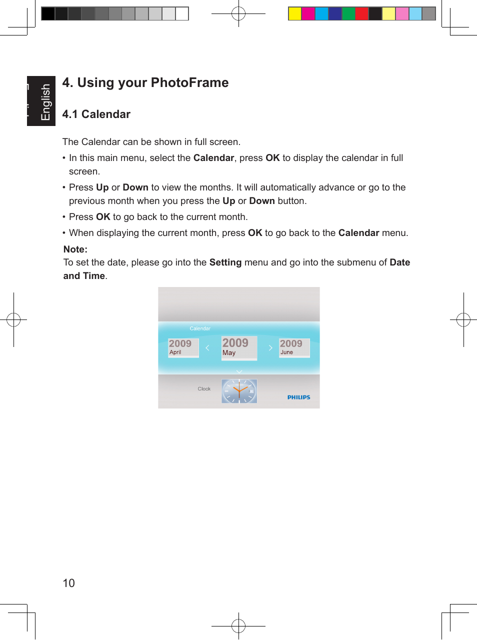 Using your photoframe | Philips PhotoFrame SPF3407D 17.8 cm 7" LCD 43 screen ratio Brown User Manual | Page 18 / 96