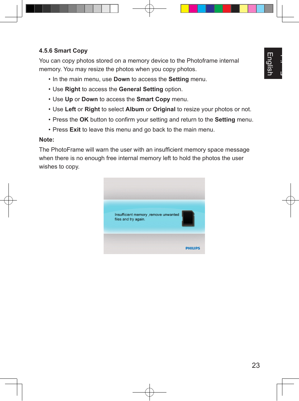 Philips PhotoFrame SPF3407D 17.8 cm 7" LCD 43 screen ratio Brown User Manual | Page 31 / 96