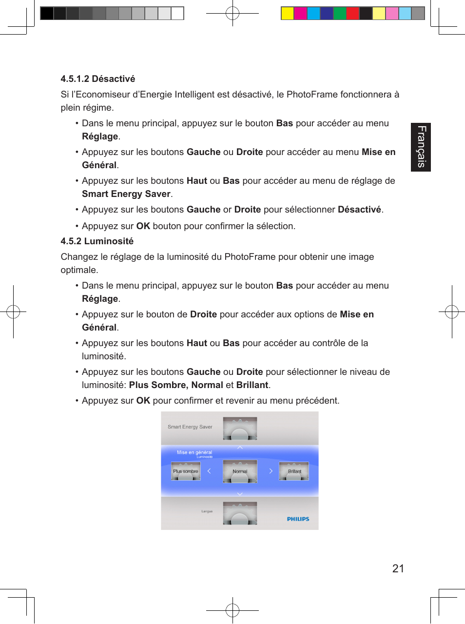 Philips PhotoFrame SPF3407D 17.8 cm 7" LCD 43 screen ratio Brown User Manual | Page 57 / 96