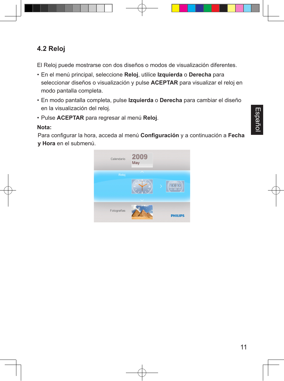 Philips PhotoFrame SPF3407D 17.8 cm 7" LCD 43 screen ratio Brown User Manual | Page 75 / 96