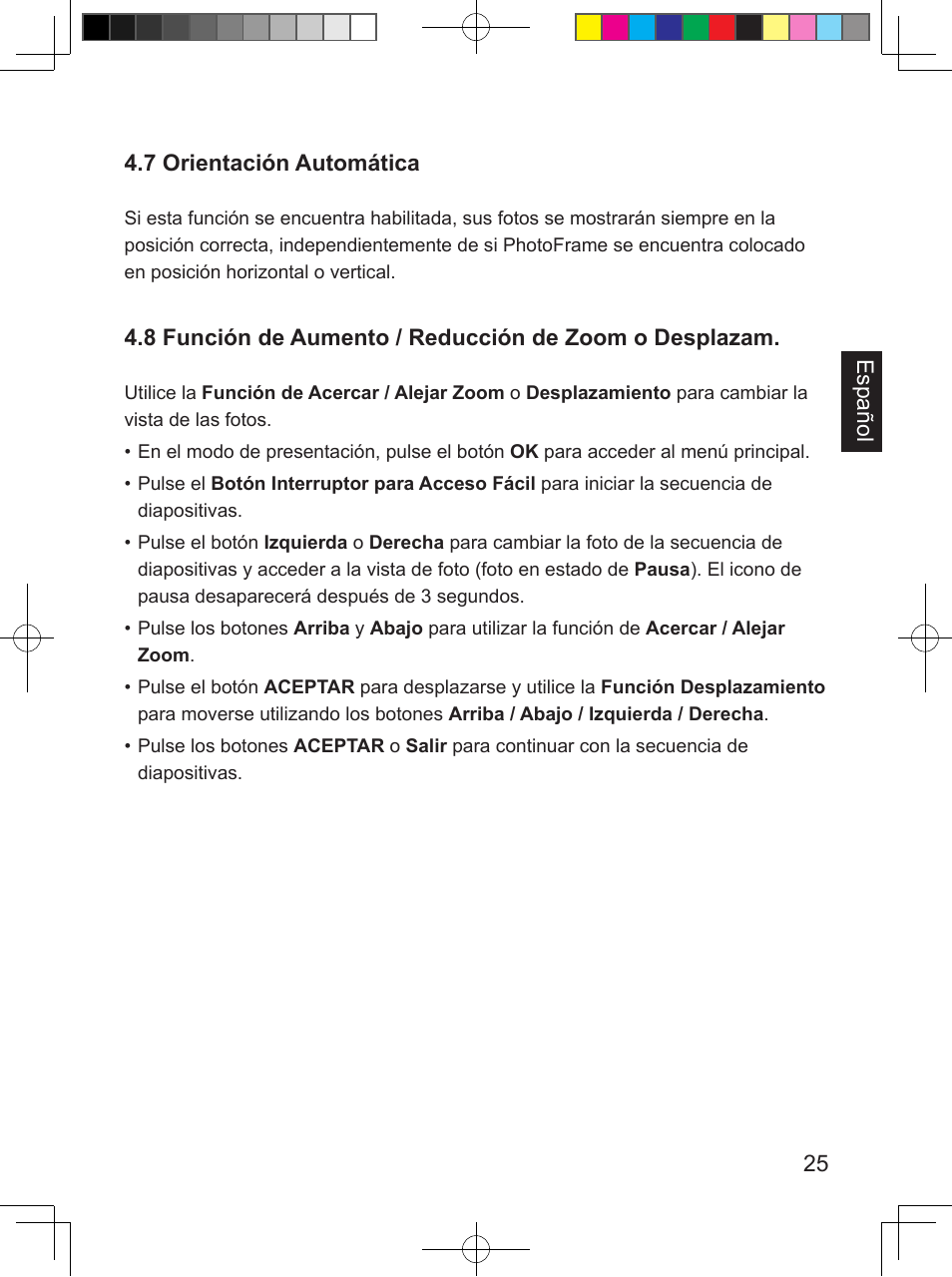 Philips PhotoFrame SPF3407D 17.8 cm 7" LCD 43 screen ratio Brown User Manual | Page 89 / 96