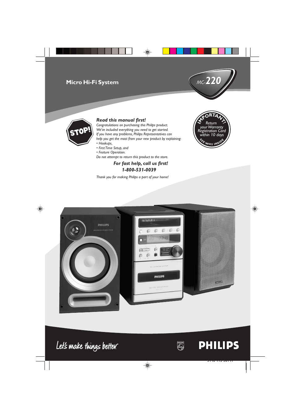 Philips MC-220-37B User Manual | 23 pages