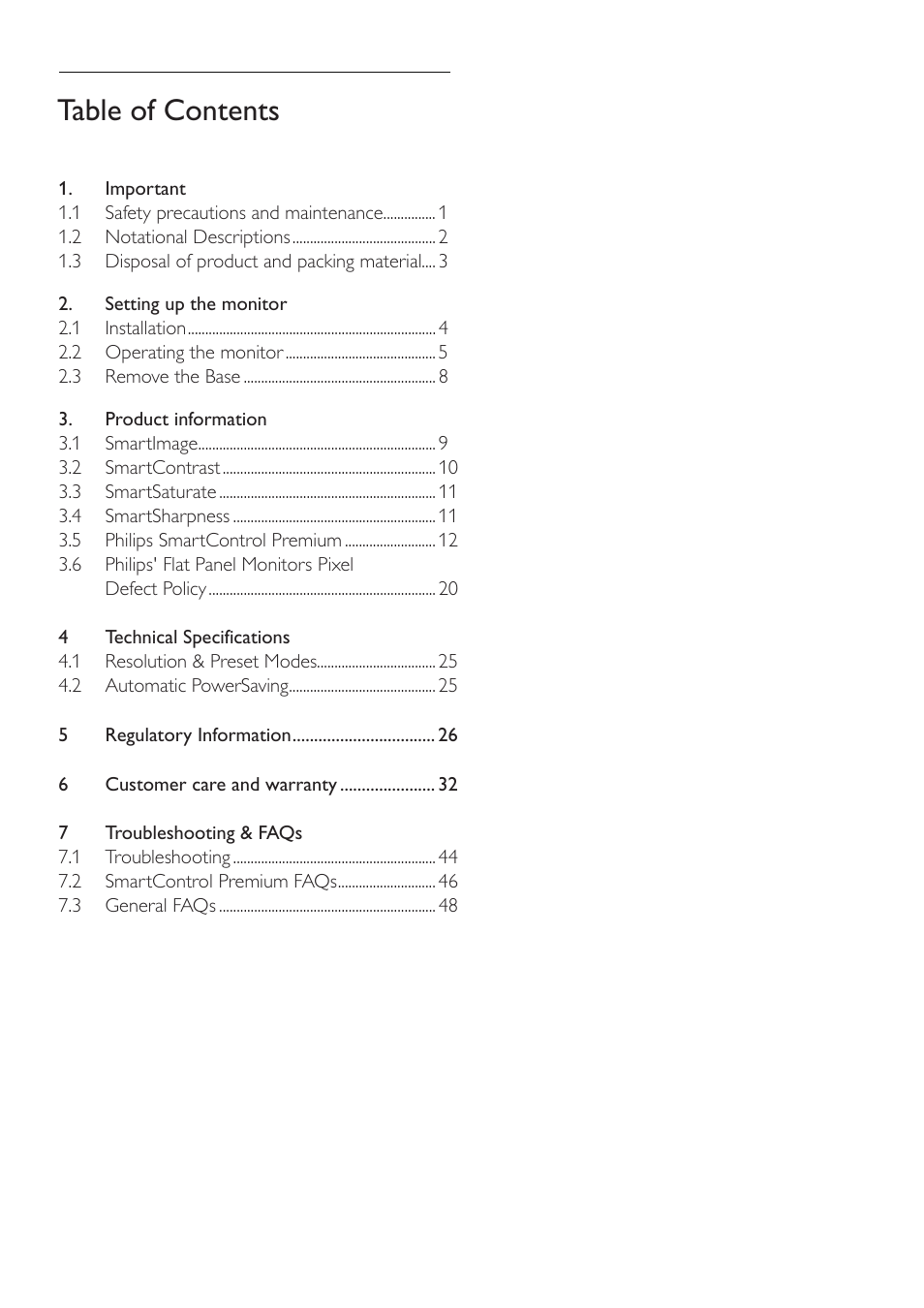 Philips 220P2ES-00 User Manual | Page 2 / 53