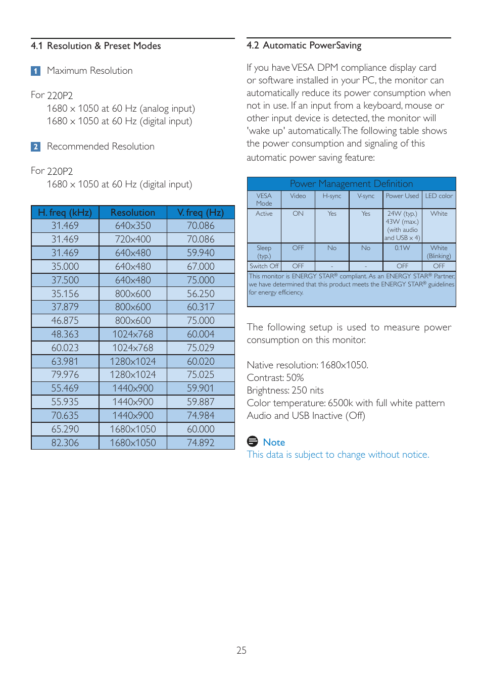 Philips 220P2ES-00 User Manual | Page 27 / 53