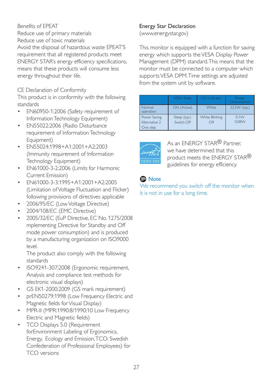 Philips 220P2ES-00 User Manual | Page 29 / 53