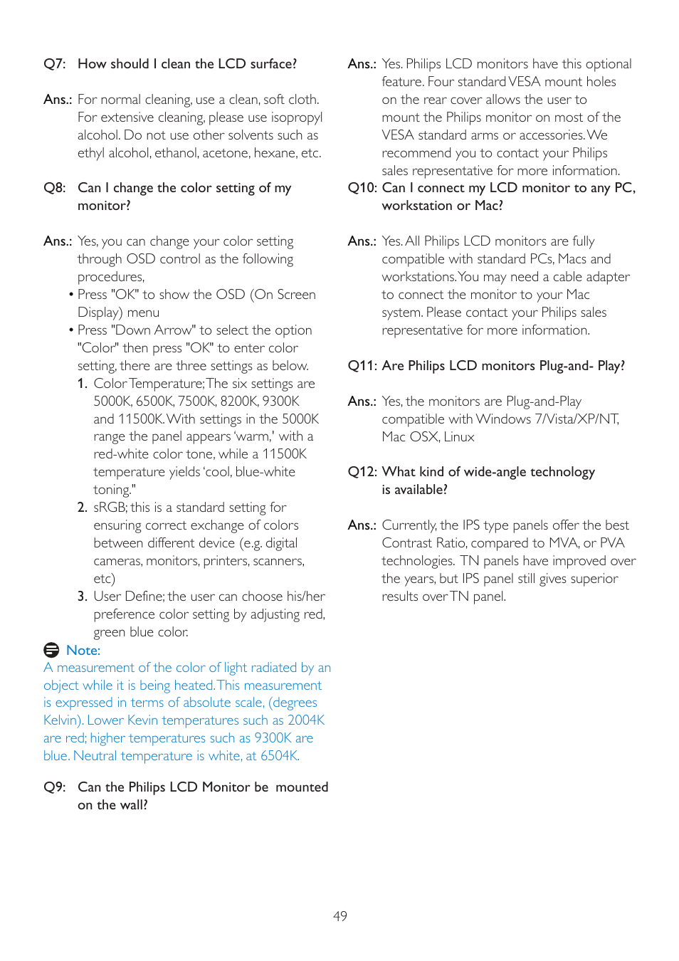 Philips 220P2ES-00 User Manual | Page 51 / 53