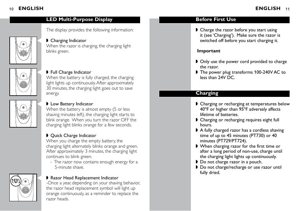 Philips PT724-41 User Manual | Page 6 / 13