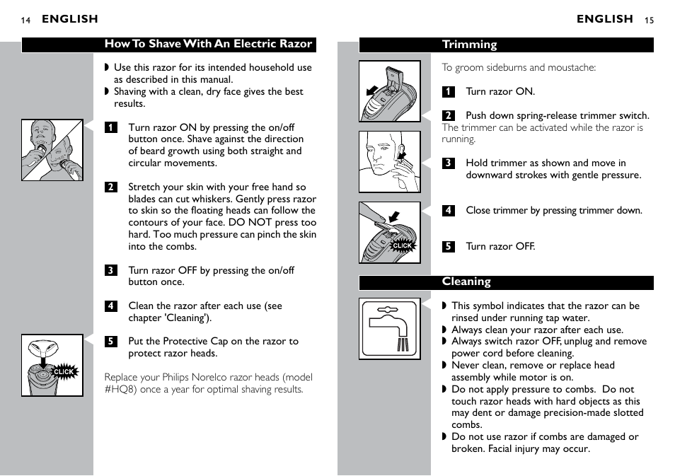 Philips PT724-41 User Manual | Page 8 / 13
