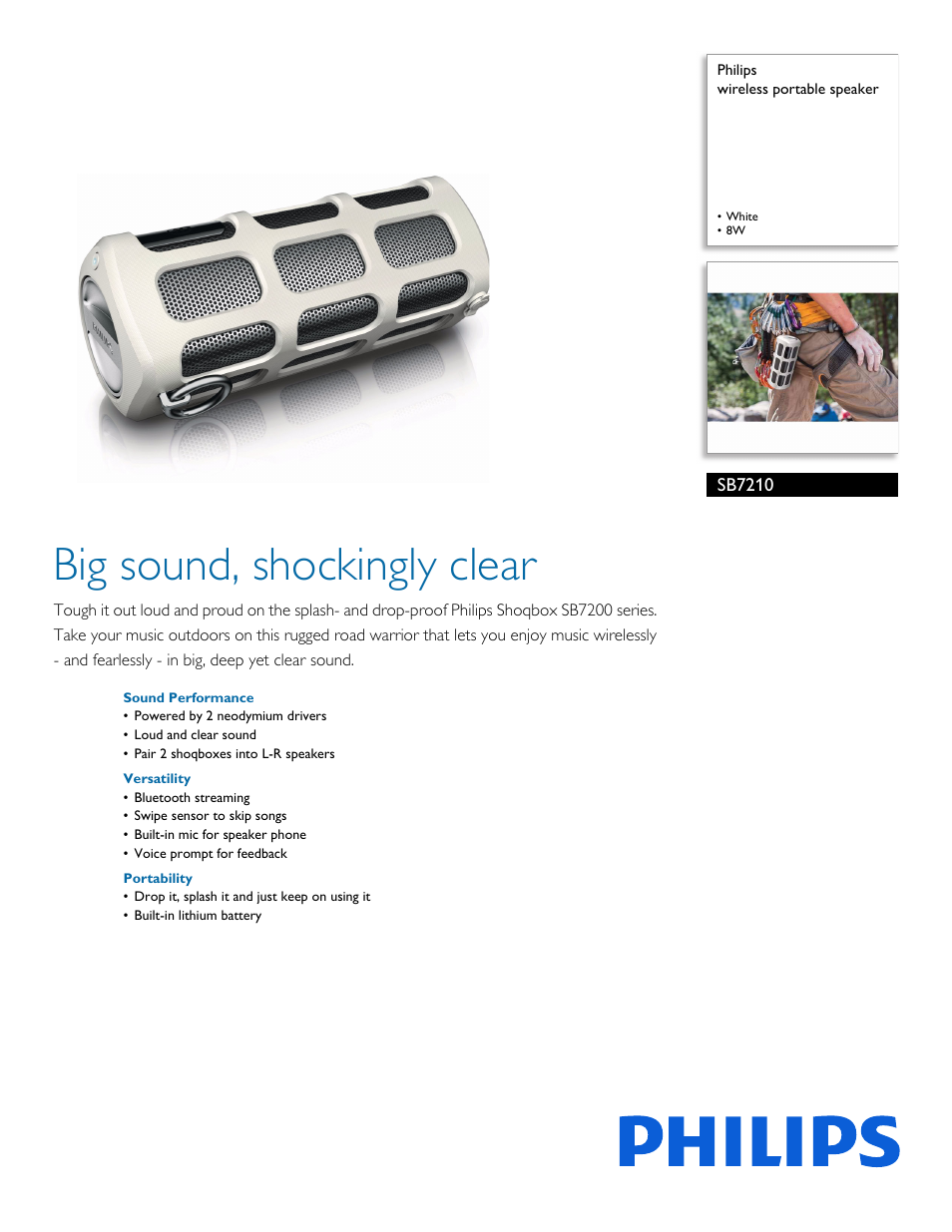 Philips SB7210-37 User Manual | 3 pages