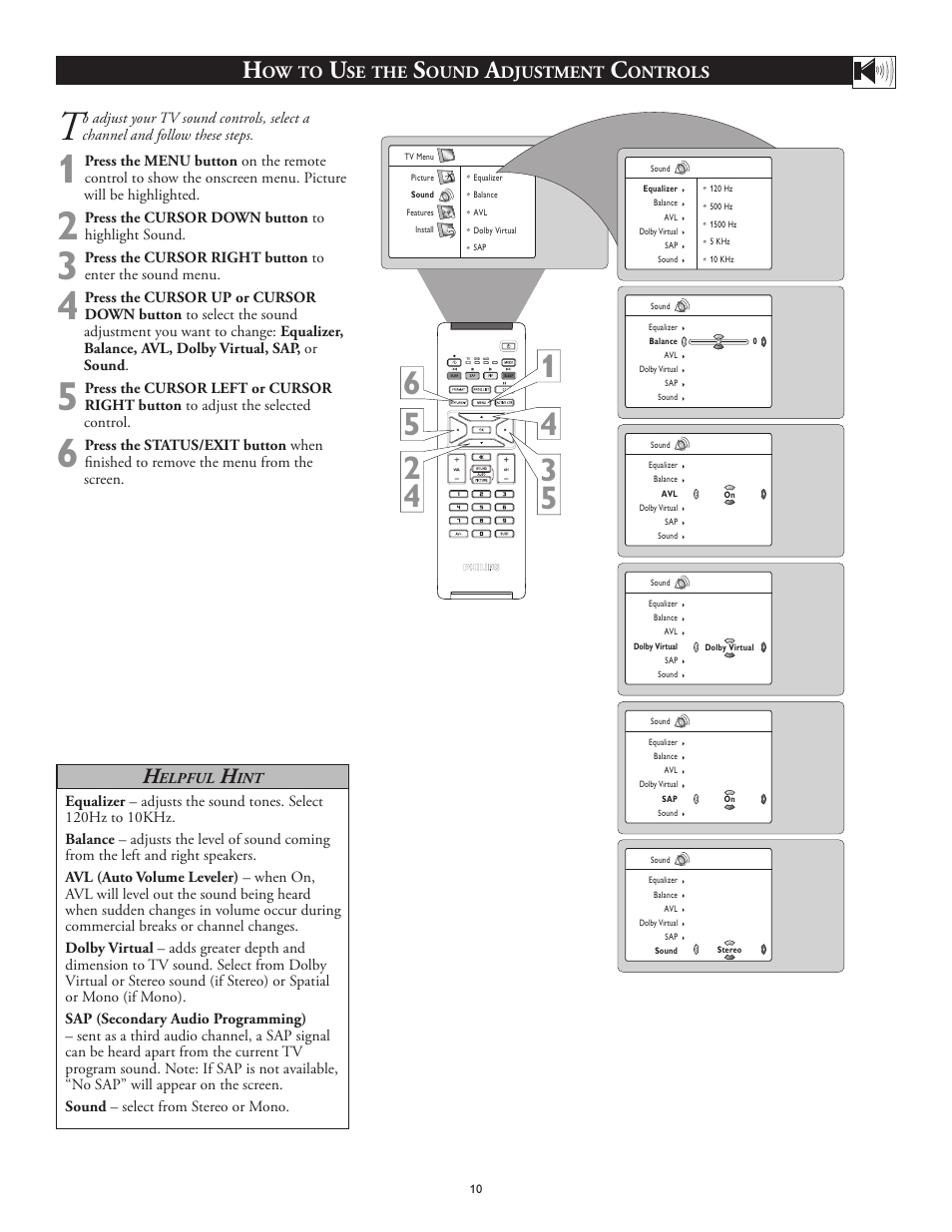 Philips 26PF5320-28B User Manual | Page 10 / 114