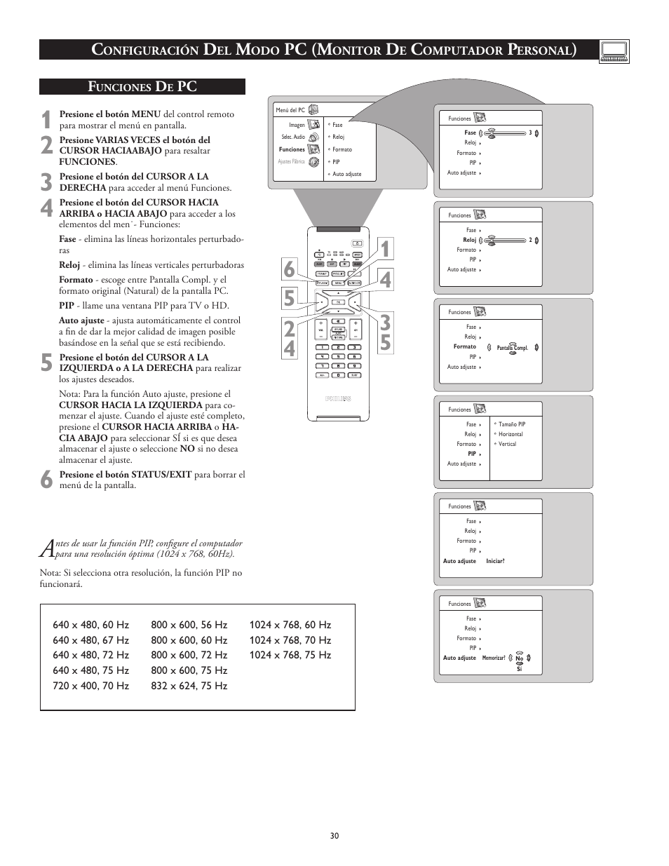 Pc (m | Philips 26PF5320-28B User Manual | Page 106 / 114