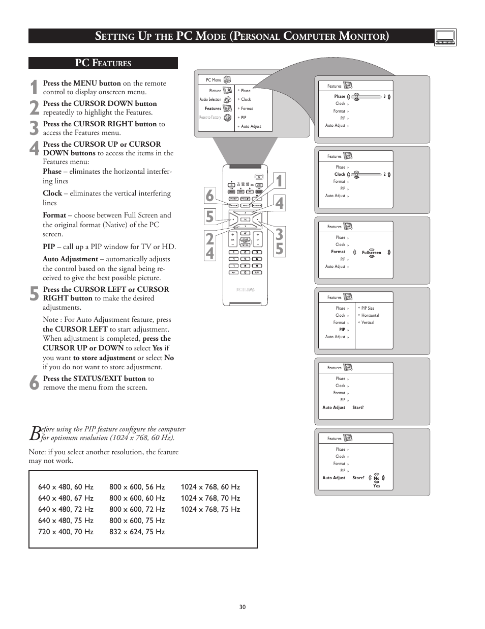 Pc m, Pc f | Philips 26PF5320-28B User Manual | Page 30 / 114