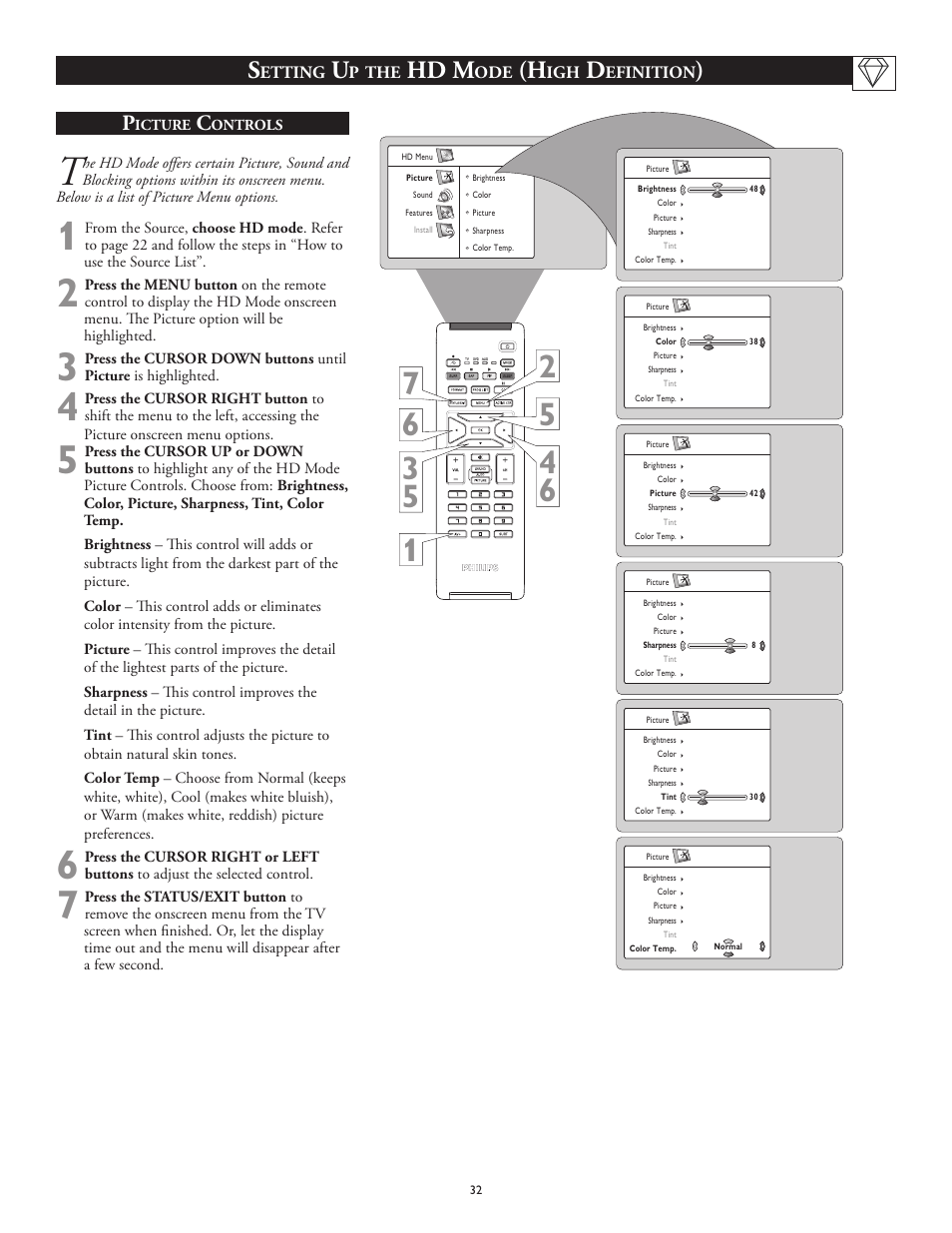 Hd m | Philips 26PF5320-28B User Manual | Page 32 / 114