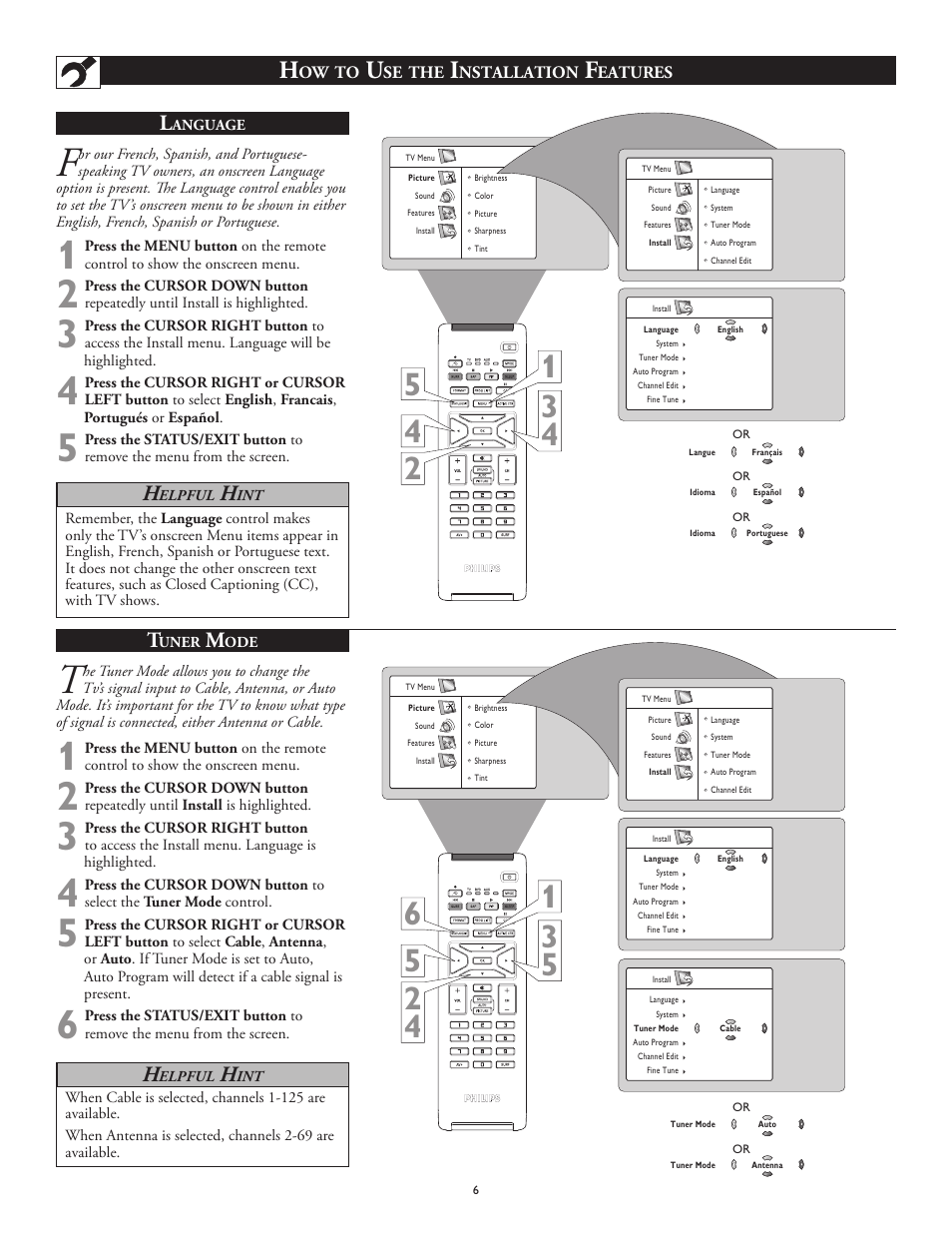 Philips 26PF5320-28B User Manual | Page 6 / 114