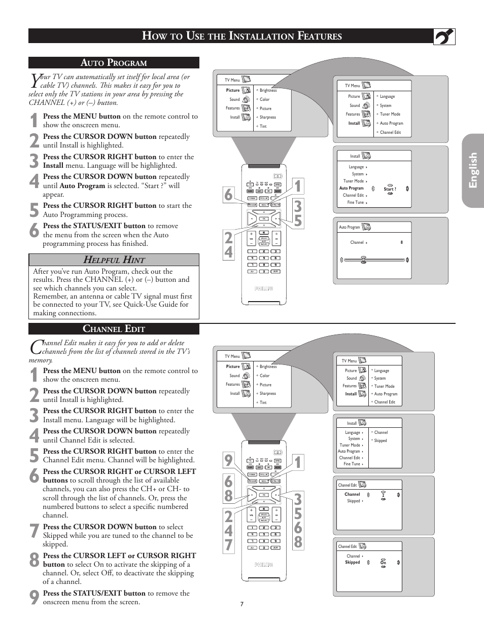 Philips 26PF5320-28B User Manual | Page 7 / 114