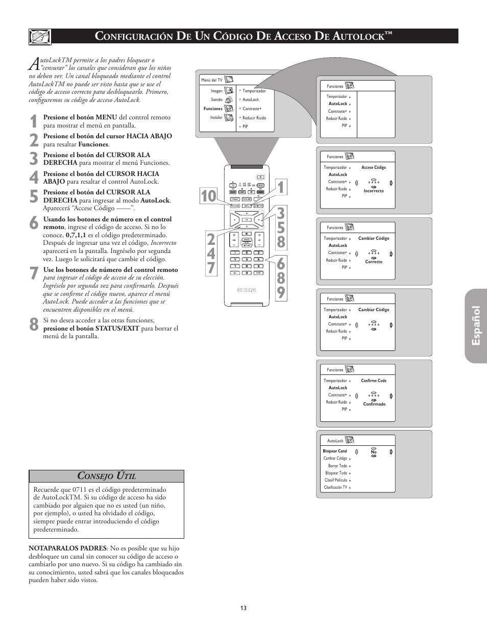 Español | Philips 26PF5320-28B User Manual | Page 89 / 114