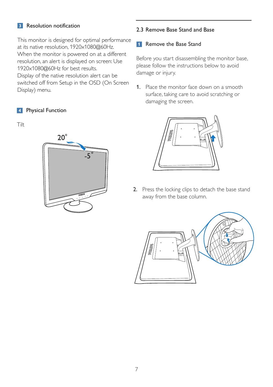 Philips 234EL2SB-00 User Manual | Page 9 / 51