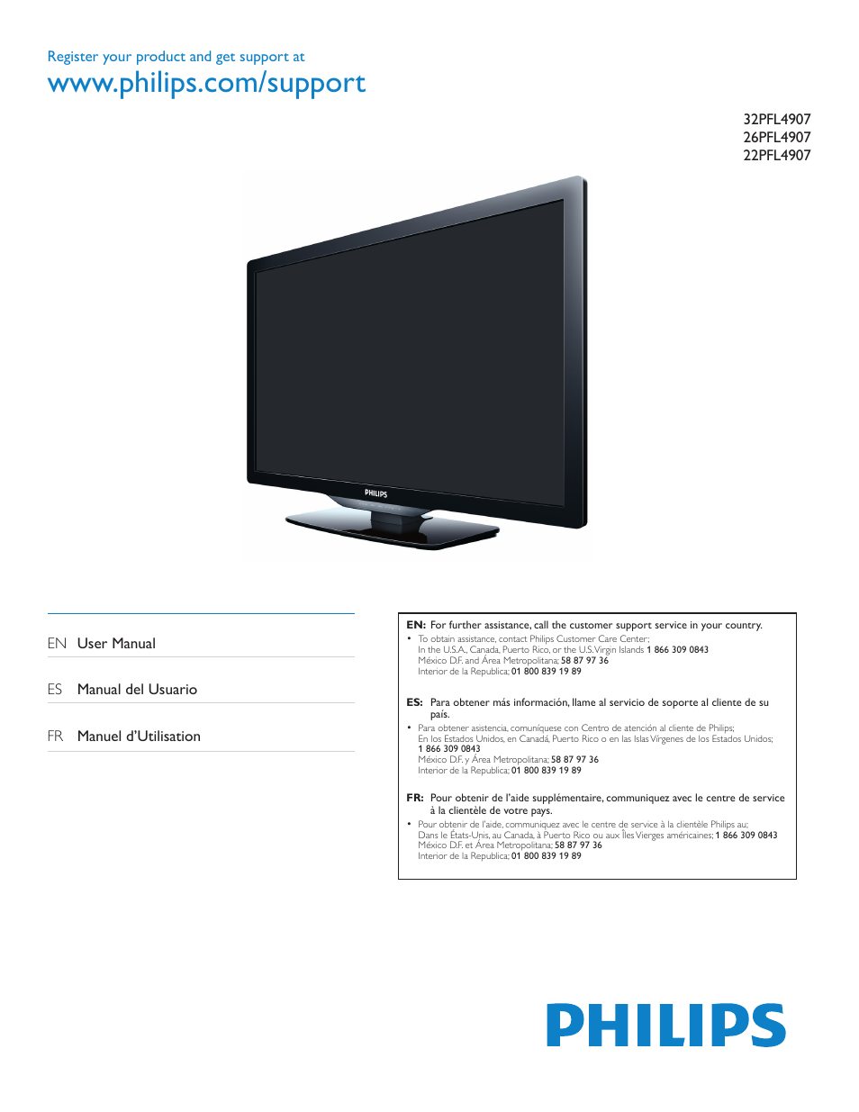 Philips 22PFL4907-F7 User Manual | 67 pages