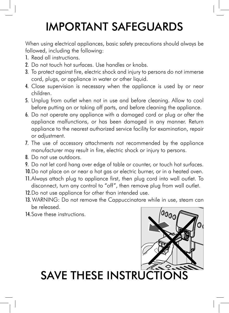 Important safeguards, Save these instructions | Philips HD8930-05 User Manual | Page 2 / 68