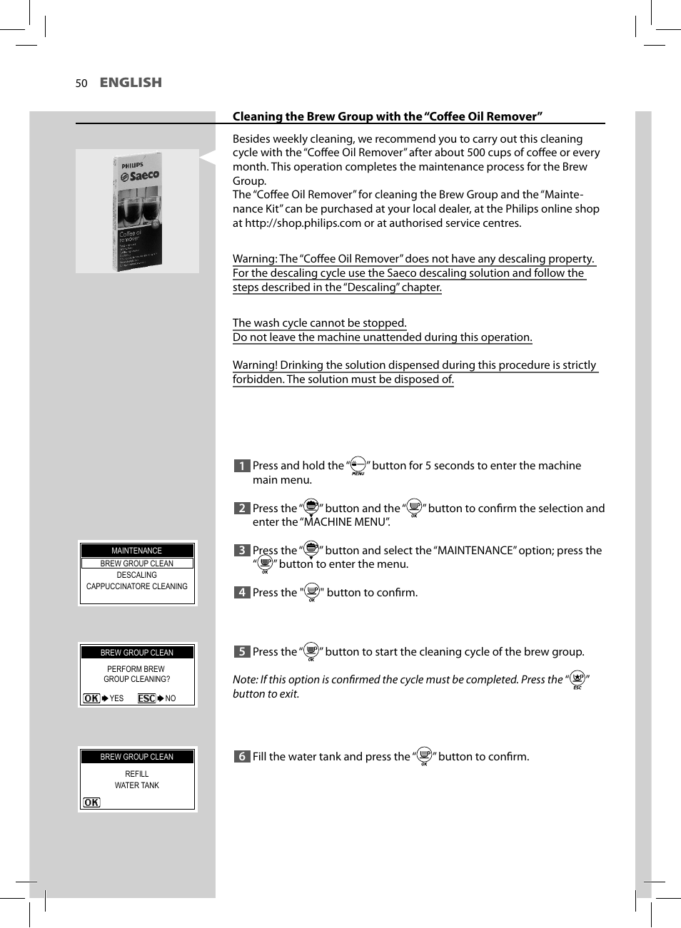 English | Philips HD8930-05 User Manual | Page 54 / 68