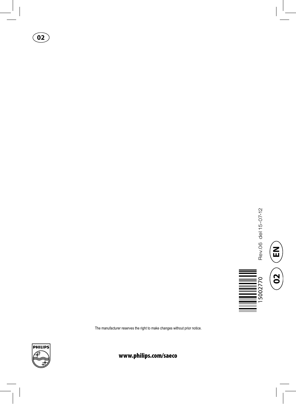 Philips HD8930-05 User Manual | Page 68 / 68