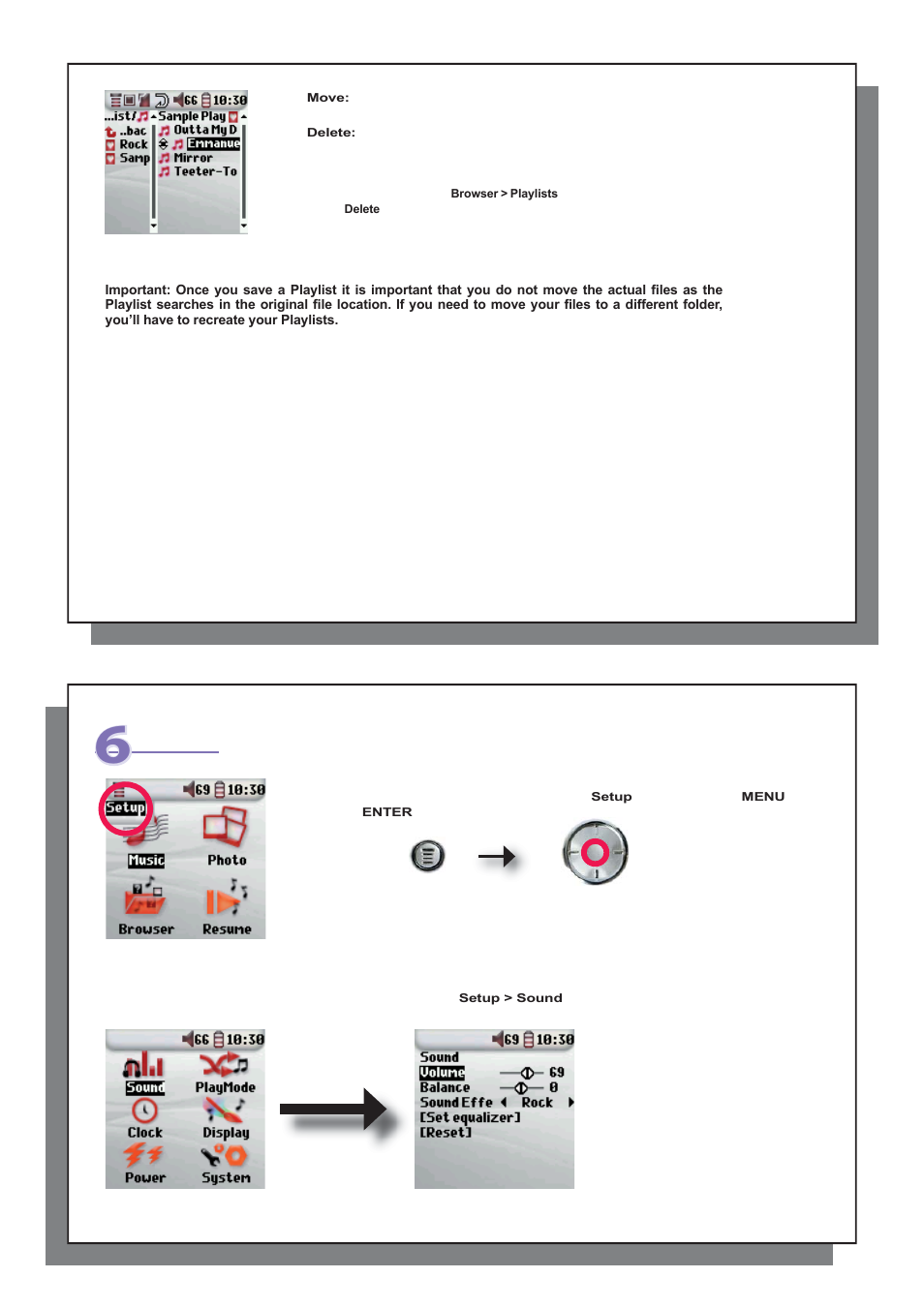 Settings | ARCHOS 104 User Manual | Page 10 / 27