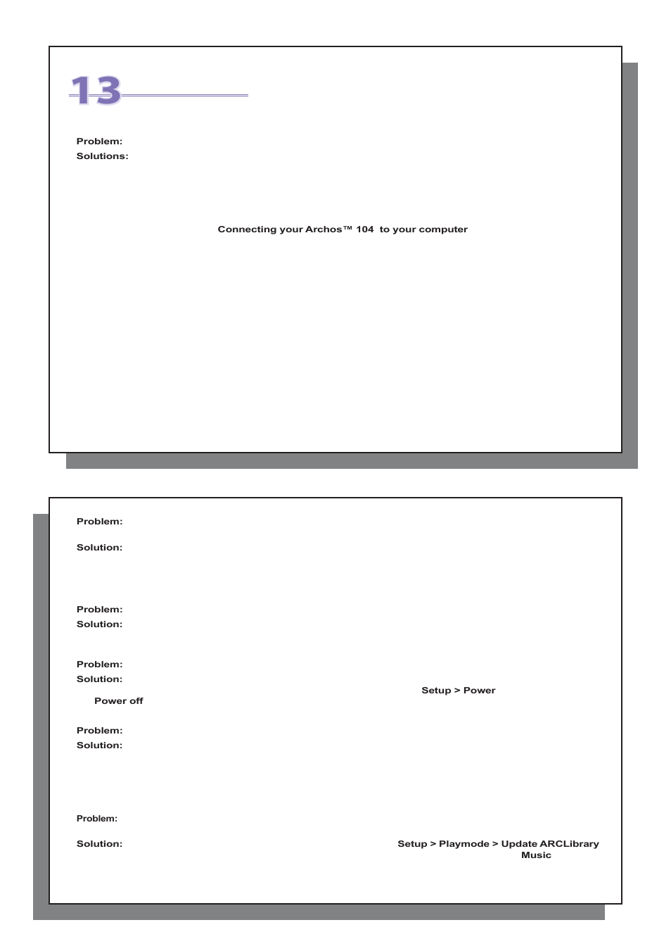 Troubleshooting | ARCHOS 104 User Manual | Page 22 / 27