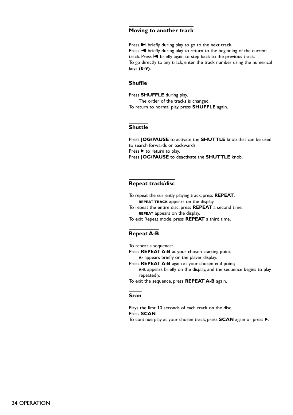 Philips DVD950AT98 User Manual | Page 34 / 38