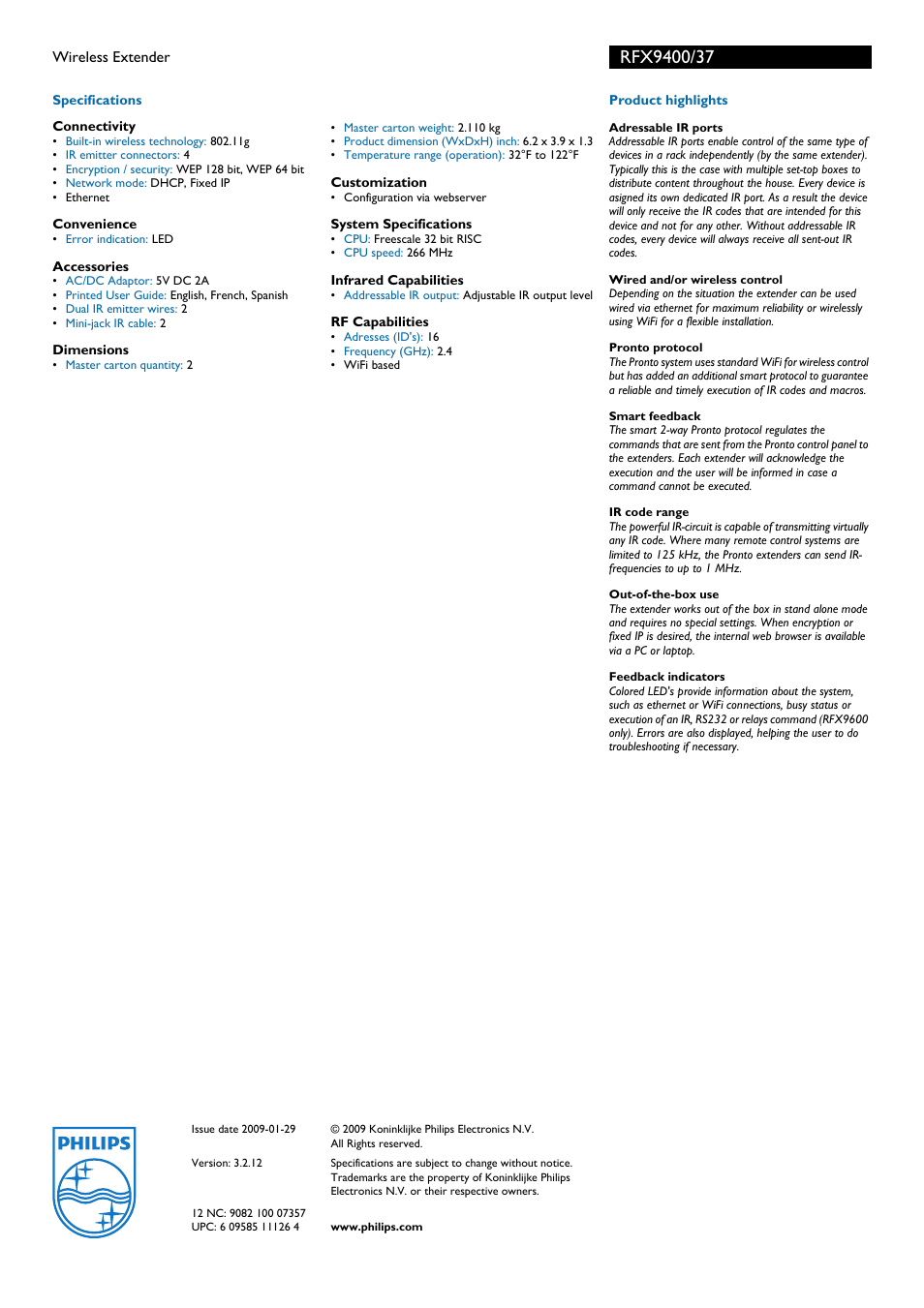 Philips Wireless Extender User Manual | Page 2 / 2